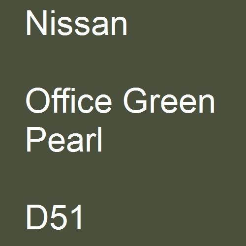 Nissan, Office Green Pearl, D51.